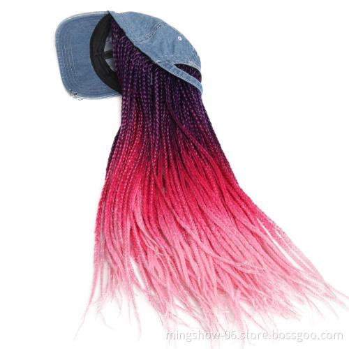 long braiding synthetic hair hat wigs